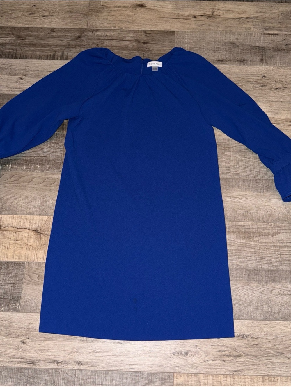 Calvin Klein womens Royal Blue Long Sleeve Dress size 2